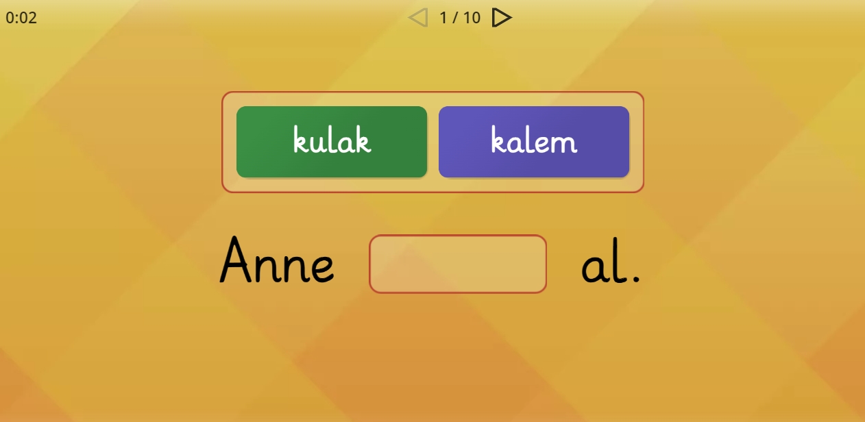 eksik kelime