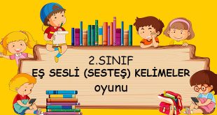 2. sınıf sesteş kelimeler oyunu