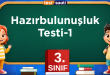 3.Sınıf Hazırbulunuşluk Testi-1