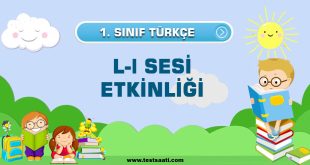 1. SINIF TÜRKÇE L-l SESİ ETKİNLİĞİ