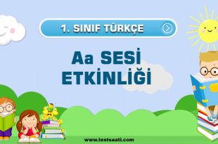 1.SINIF TÜRKÇE Aa SESİ ETKİNLİĞİ