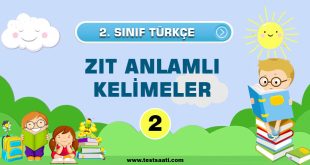 2.Sınıf ZIT ANLAMLI KELİMELER-2