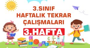 3. Sınıf-HAFTALIK TEKRAR ÇALIŞMASI-3. HAFTA