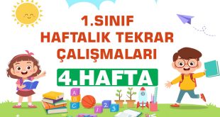 1. Sınıf-Haftalık Tekrar Testi (4. Hafta)