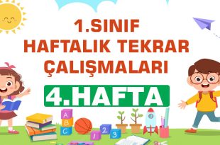1. Sınıf-Haftalık Tekrar Testi (4. Hafta)