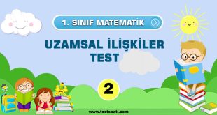 1.Sınıf-UZAMSAL İLİŞKİLER TESTİ-2