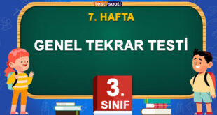 GENEL TEKRAR TESTİ