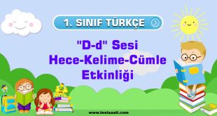 1.-Sınıf-''D-d''-Sesi-Hece-Kelime-Cümle-Etkinliği