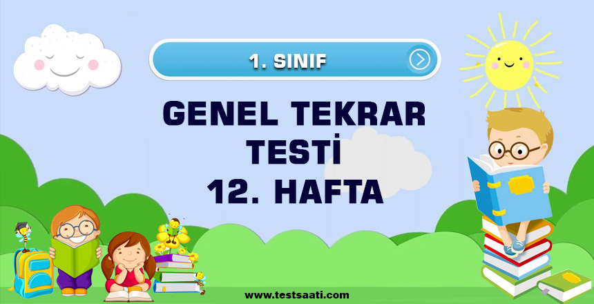 1. sınıf 12. Hafta Genel Tekrar Testi