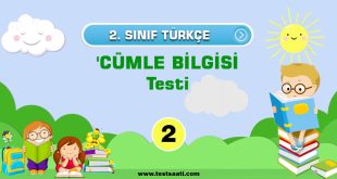 2. Sınıf TÜRKÇE CÜMLE BİLGİSİ Testi-2