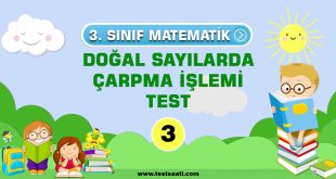 DOĞAL SAYILARDA ÇARPMA İŞLEMİ TEST