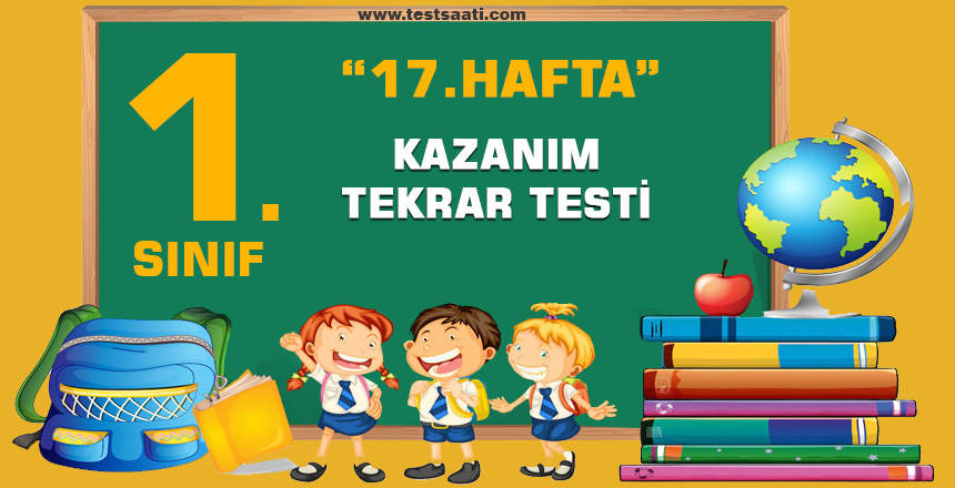 1. Sınıf 17. HAFTA KAZANIM TEKRAR TESTİ