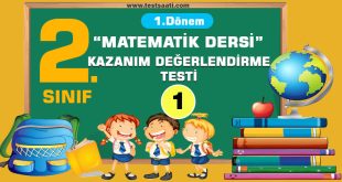 2.Sınıf 1. Dönem MATEMATİK DERSİ KAZANIM Değerlendirme-1