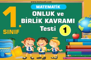 1.-Sınıf-Matematik-ONLUK-ve-BİRLİK-KAVRAMI-Test-1