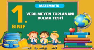 1.Sınıf-VERİLMEYEN-TOPLANANI-BULMA-Testi