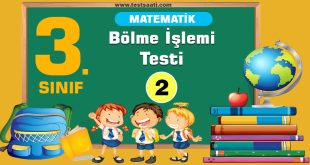 3. Sınıf Matematik Bölme İşlemi Test-2