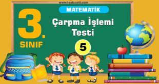 3.Sınıf Matematik Çarpma İşlemi Test-5