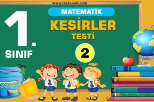 1. Sınıf MATEMATİK KESİRLER Test-2