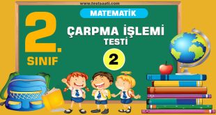 2. Sınıf MATEMATİK ÇARPMA İŞLEMİ TEST-2