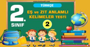 2.Sınıf-TÜRKÇE-EŞ-ve-ZIT-ANLAMLI-KELİMELER-Test-2