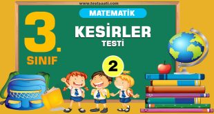 3. Sınıf KESİRLER TEST-2