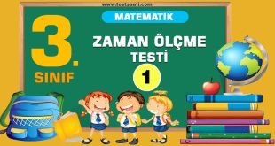 3. Sınıf Metamatik ZAMAN ÖLÇME Test-1
