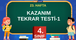 4. Sınıf 23. HAFTA KAZANIM TEKRAR TESTİ-1