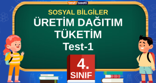 ÜRETİM DAĞITIM TÜKETİM Test-1