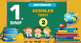 1.-Sınıf-MATEMATİK-KESİRLER-Test-2