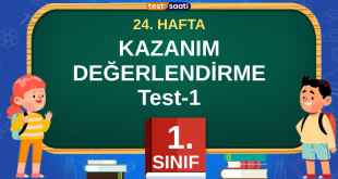 KAZANIM DEĞERLENDİRME Test-1