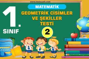 1. Sınıf-Geometrik Cisimler ve Şekiller Test-2
