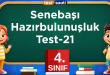4. Sınıf ( Senebaşı-Hazırbulunuşluk ) Test-21