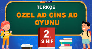 ÖZEL AD CİNS AD OYUNU