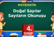4.sınıf Matematik Doğal Sayılar Sayıların Okunuşu