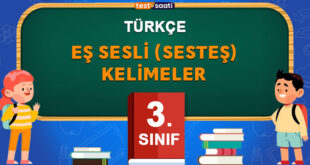 Eş Sesli (Sesteş)Kelimeler