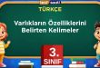 Varlıkların Özelliklerini Belirten Kelimeler