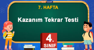 Kazanım Tekrar Testi