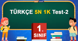 1. SINIF TÜRKÇE 5 N 1 K Test-2