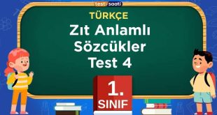Zıt Anlamlı Sözcükler-4