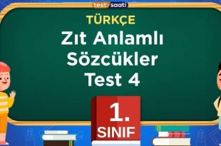 Zıt Anlamlı Sözcükler-4
