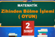 Zihinden Bölme İşlemi ( OYUN)
