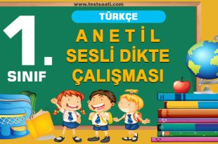 A N E T İ L SESLİ DİKTE ÇALIŞMASI