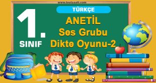 ANETİL Ses Grubu Dikte Oyunu-2