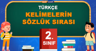 Kelimelerin Sözlük Sırası