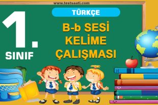 B-b SESİ KELİME ÇALIŞMASI