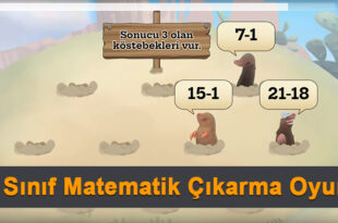 1. Sınıf matematik çıkarma