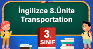 3. Sınıf İngilizce 8.Ünite Transportation