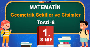 1. Sınıf Geometrik Şekiller ve Cisimler Test-6