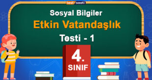 4. Sınıf sosyal bilgiler etkin vatandaşlık