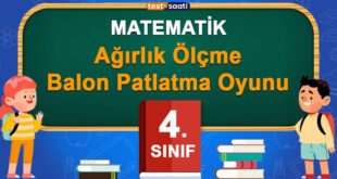 Ağırlık Ölçme Balon Patlatma Oyunu